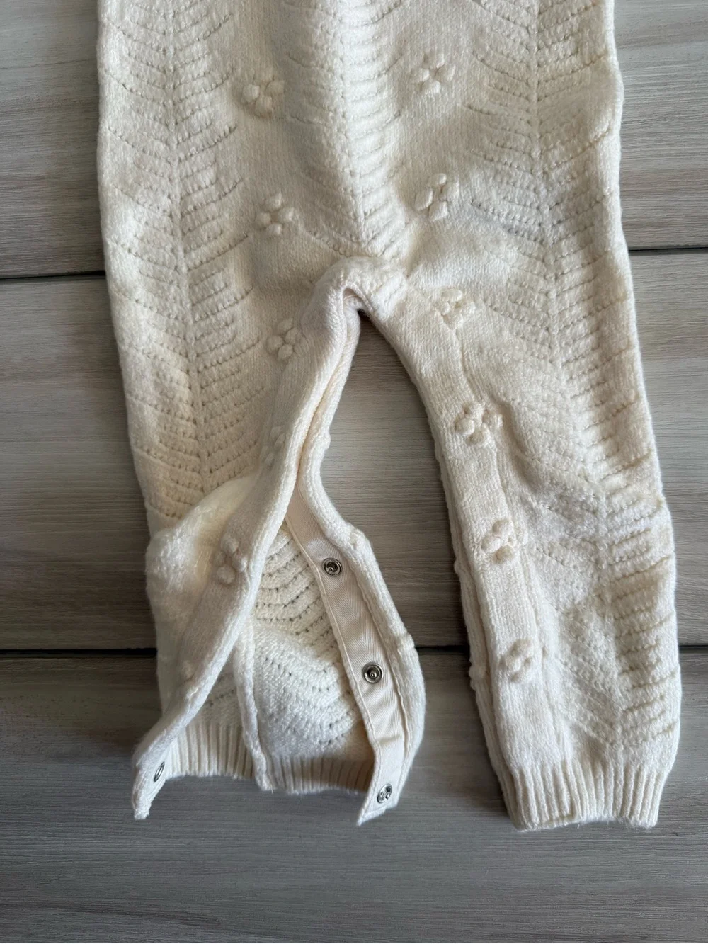 Old Navy SoSoft Ruffled-Shoulder Sweater One-Piece Beige 18-24 Month NWT